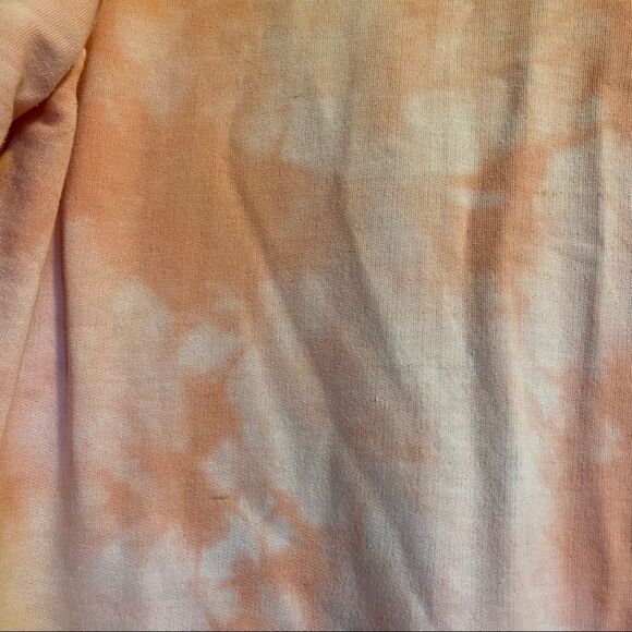 PrettyLittleThing Pink and White Tie Dye Oversized Long Crewneck Sweater - Picture 5 of 6